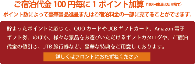 豪華景品とポイント交換